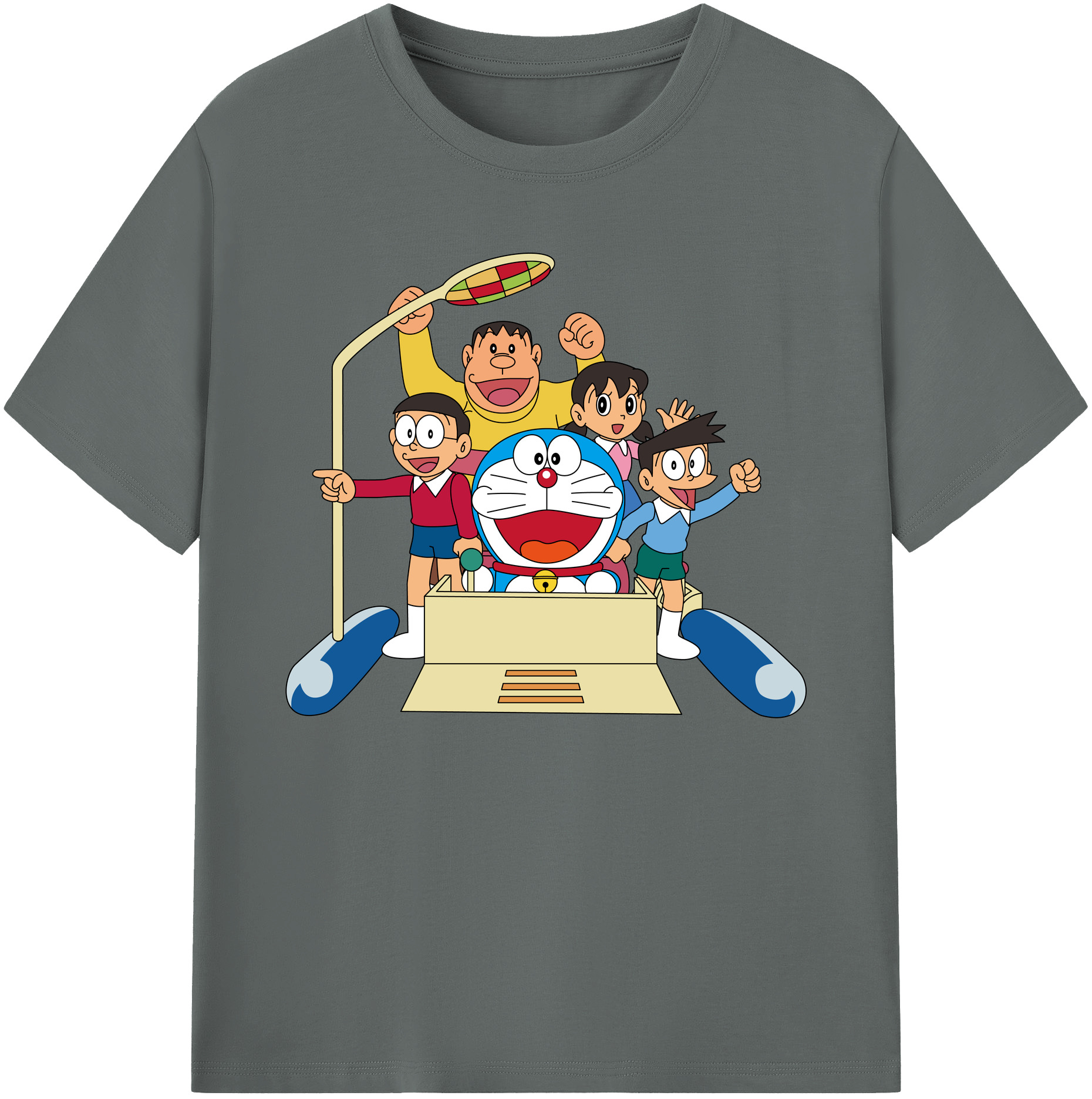 （画像用） ドラえもん 骨川 スネ夫 Doraemon Honekawa Suneo 綿100％ メンズ半袖Tシャツ｜肌触りやわらか＆通気性